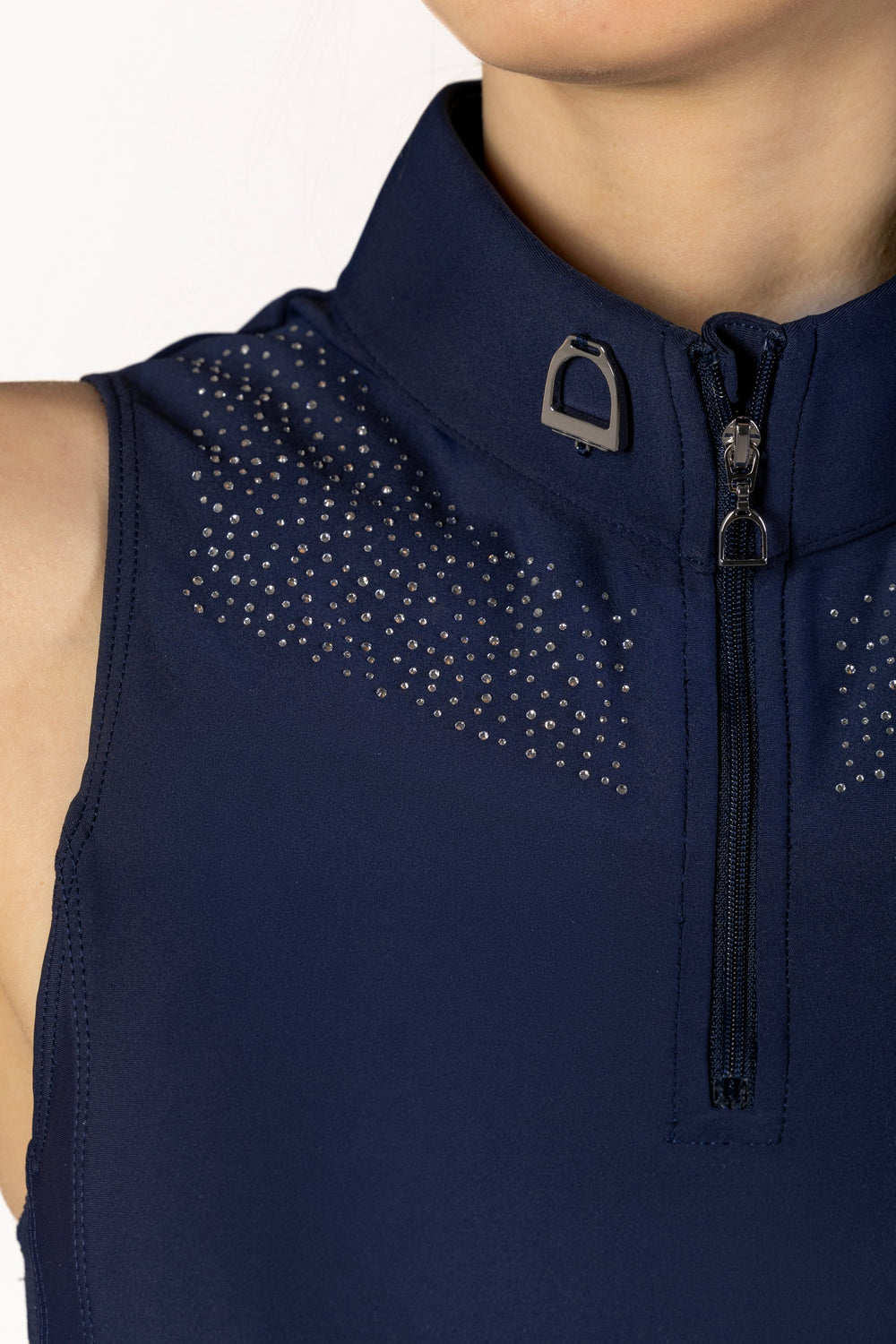 bezrękawnik jeździecki techniczny damski Crystal na modelce