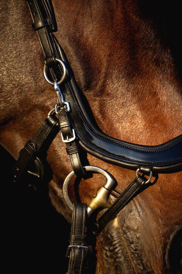 ogłowie anatomiczne dla konia detal 