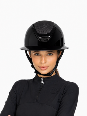 kask szeroki daszek brokat
