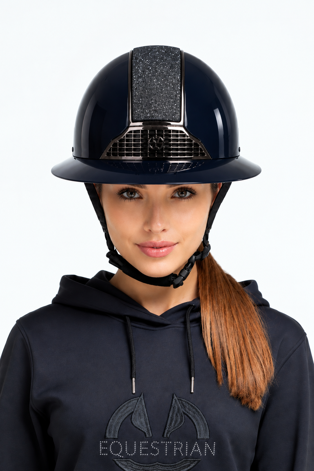 Kask jeździecki Mirror Gleam szeroki daszek