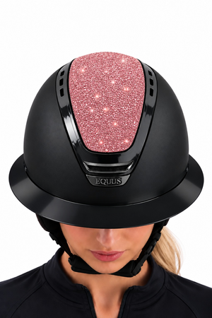Kask jeździecki Sparkling Pink szeroki daszek