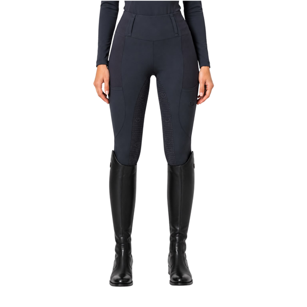 Legginsy jeździeckie Pure granatowe
