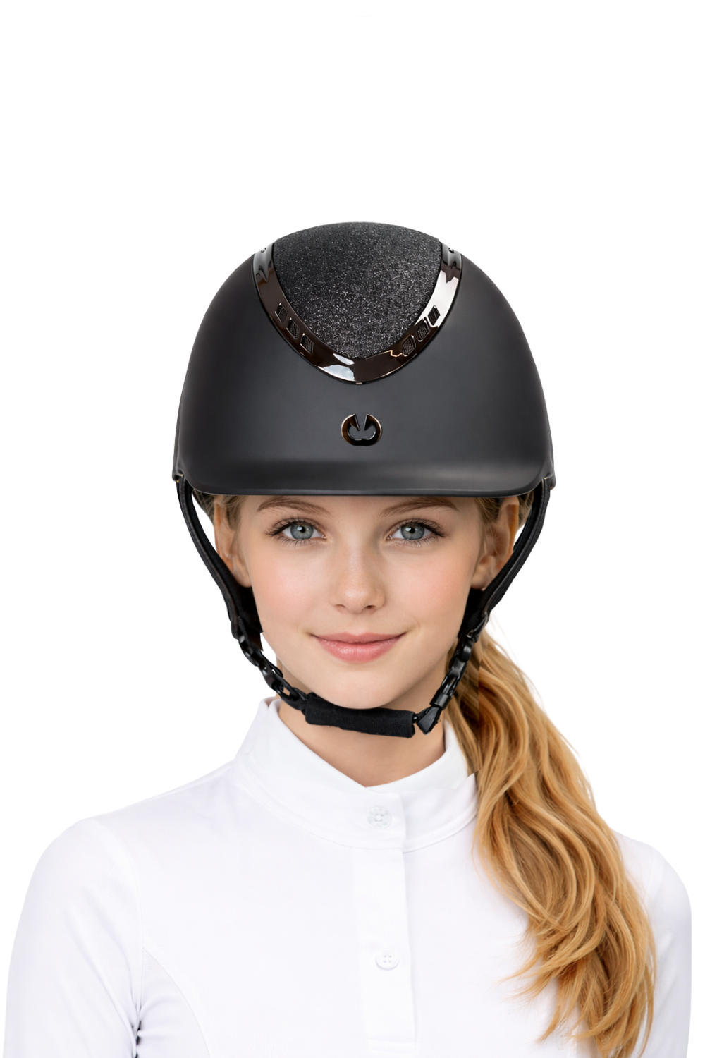 Kask jeździecki Luxury Brokatowy