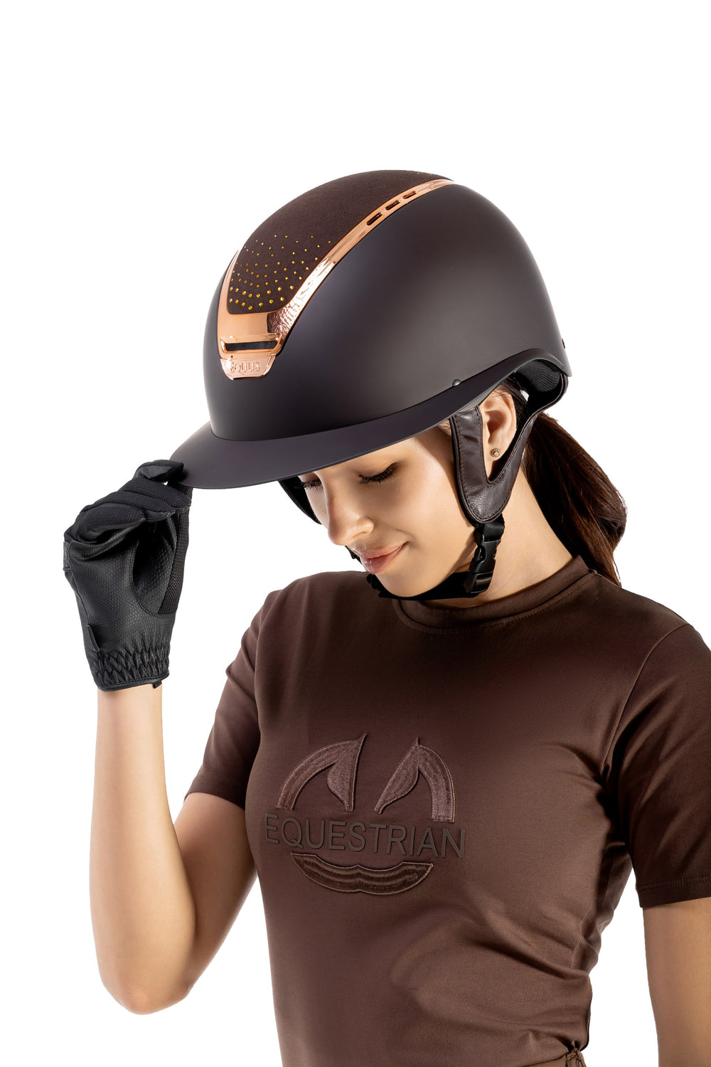 Diamond Amber riding helmet wide brim