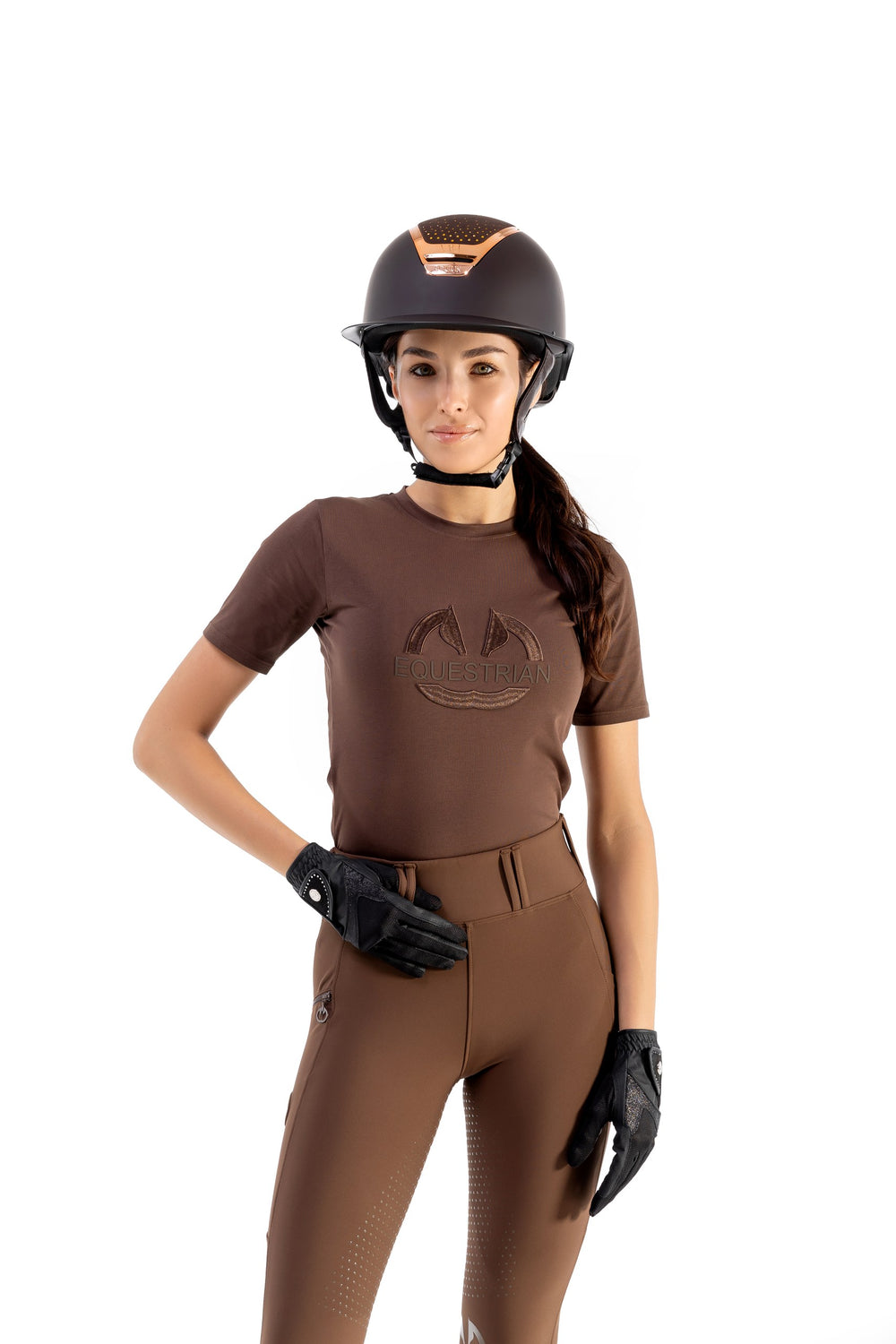 Diamond Amber riding helmet wide brim