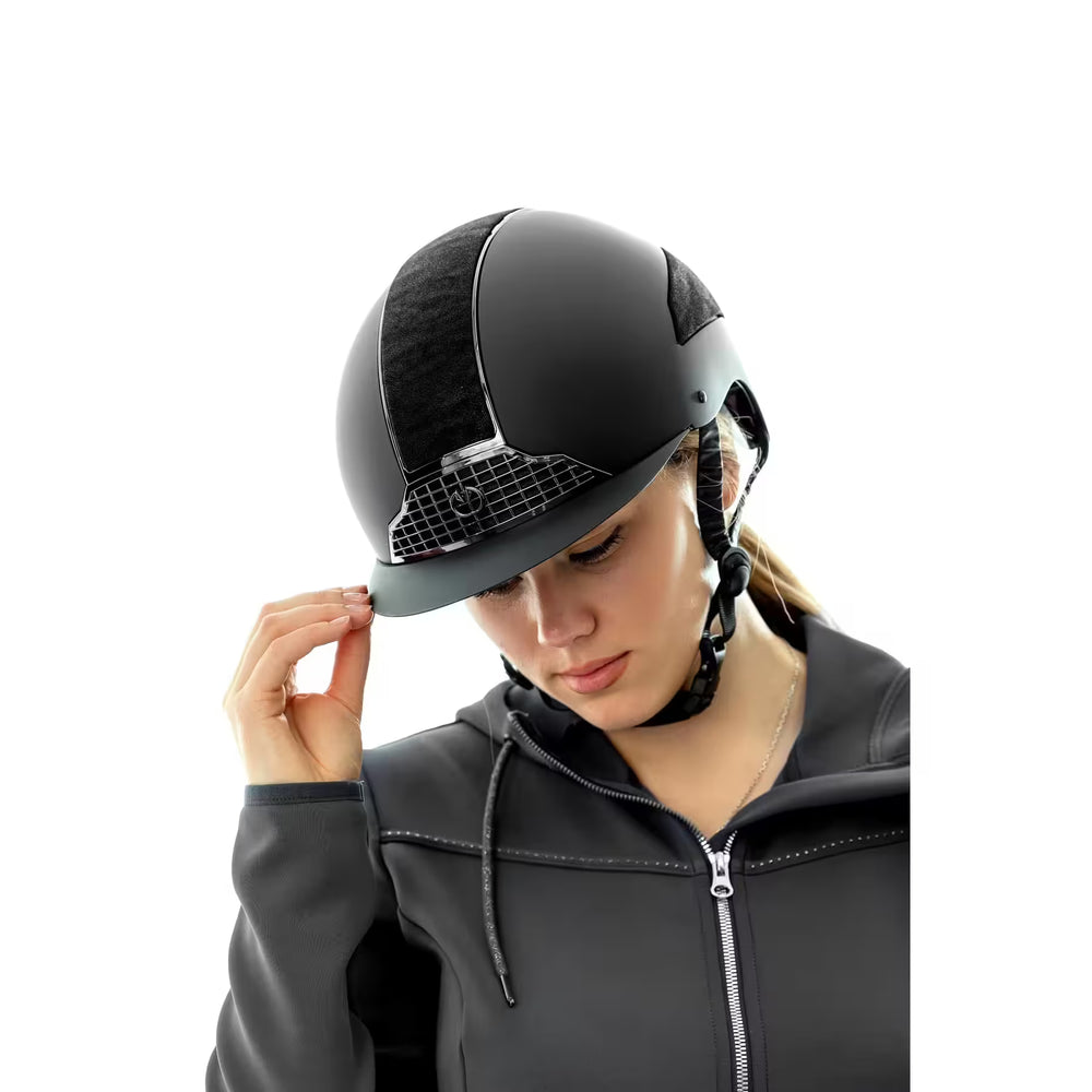 Kask jeździecki Premium krótki daszek