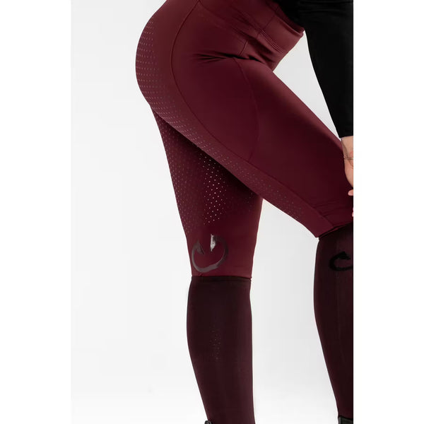 Children's burgundy riding leggings