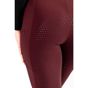 Children's burgundy riding leggings