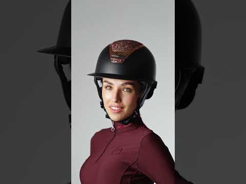 Golden Sparkling wide visor Air Pump riding helmet