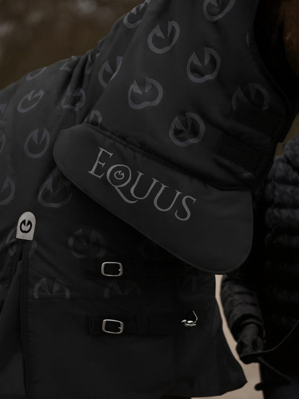 derka padokowa EquusCombo 600D 180 g czarno-szara 135