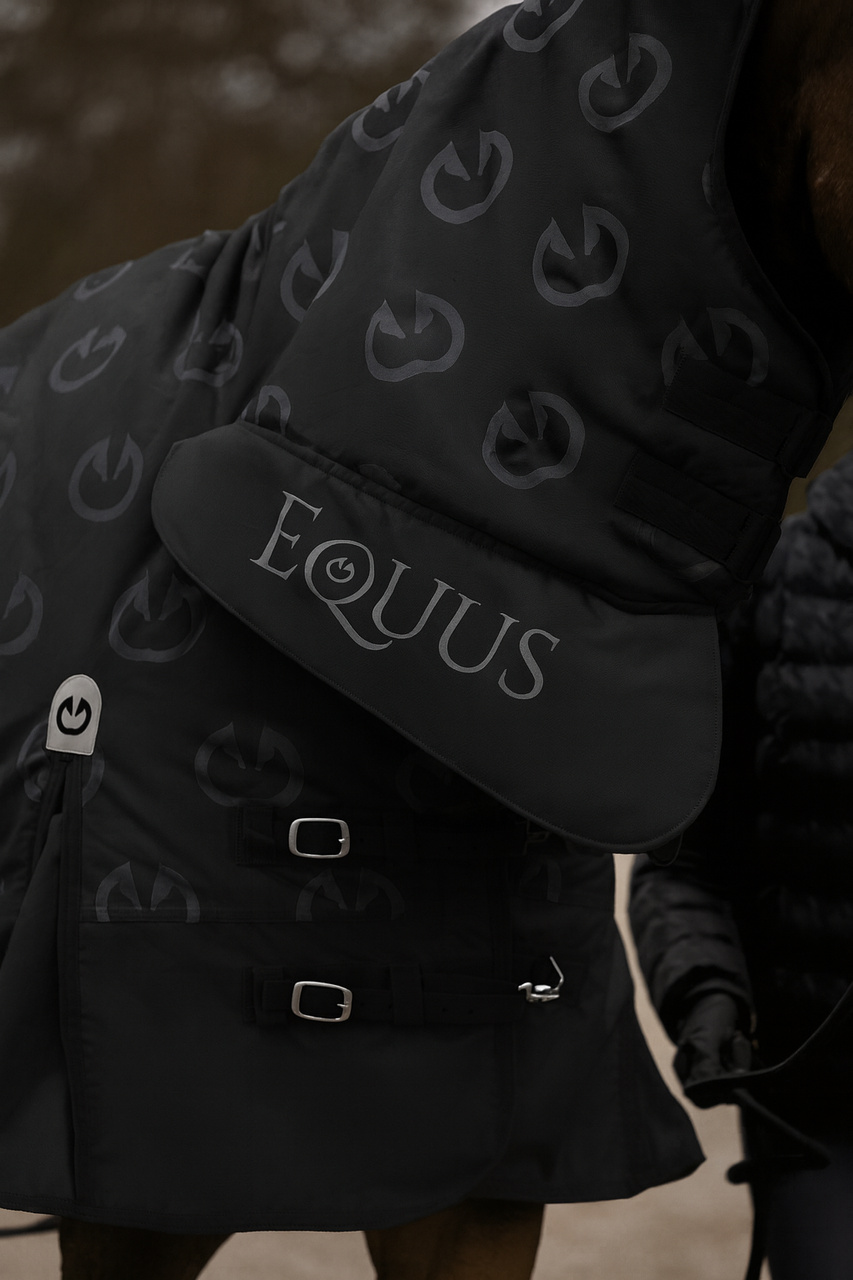 derka padokowa EquusCombo 600D 180 g czarno-szara 135