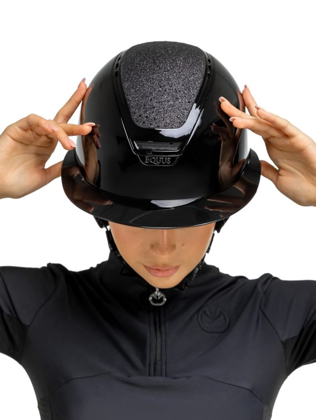 Kask jeździecki Diamond Touch szeroki daszek